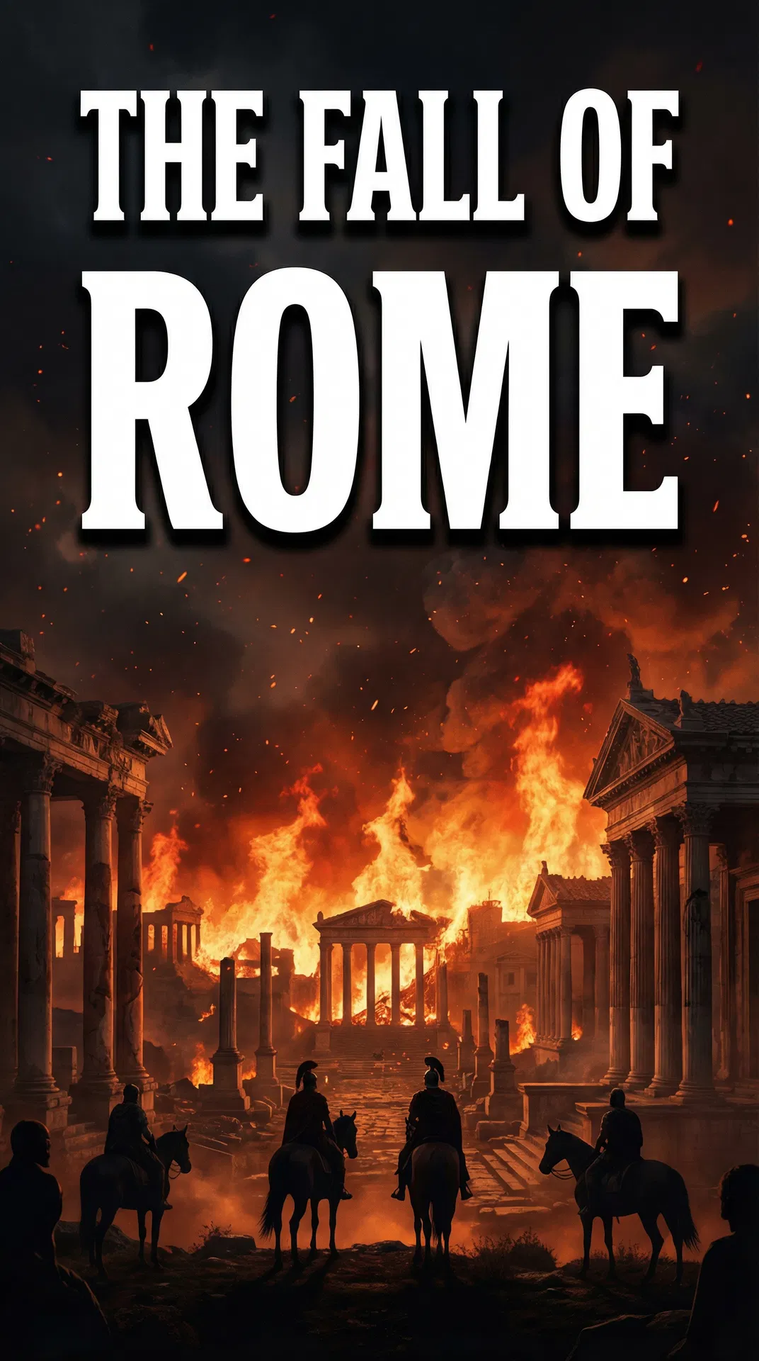 Historical fall-of-Rome Facebook reel illustration
